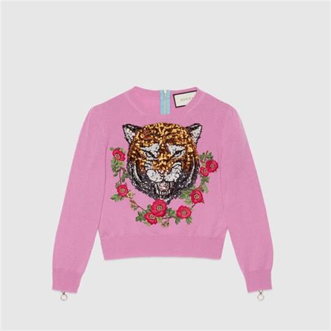 pantera maglione gucci donna|Maglieria Gucci da donna .